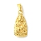 PVD Vacuum Plating 304 Stainless Steel Pendants, Avalokitesvara Charm, Golden, 27x13x6mm, Hole: 7x3mm