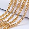Electroplate Glass Beads Strands, AB Color Plated, Faceted, Rondelle, Peru, 2.3~2.7x2mm, Hole: 0.4mm, about 144~150pcs/strand, 28~29cm