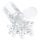 Transparent Glass Cabochons, Half Round/Dome, Clear, 18x5mm, 200pcs/box