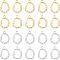 UNICRAFTALE 20Pcs 2 Colors Hammered Oval Pendants 304 Stainless Steel Open Back Bezel Pendant Epoxy Resin Pressed Flower Jewelry Pendant Metal Charms Earring Pendants for Jewelry Making