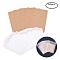 Paper Earring Display Card, Rectangle, with OPP Cellophane Bags, Goldenrod, 67x50mm, 100x70mm