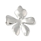 304 Stainless Steel Pendants, Flower Charm, Anti-Tarnish, Stainless Steel Color, 47x43.5x5.5mm, Hole: 3x5.5mm