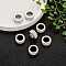 304 Stainless Steel Column Beads, with Polymer Clay Rhinestone, Stainless Steel Metal Color, Crystal, 13x6mm, Hole: 8mm