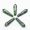 Natural Ruby in Zoisite Pointed Beads, Healing Stones, Reiki Energy Balancing Meditation Therapy Wand, Bullet, Undrilled/No Hole Beads, 30.5x9x8mm