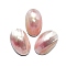 Natural Shell Cabochons, Oval, Pink, 26x16~17x5~7mm
