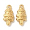 Ion Plating(IP) 304 Stainless Steel Pendants, Christmas Trees Charms, Real 18K Gold Plated, 19x9x4mm, Hole: 1.8mm