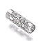 Tarnish Resistant 304 Stainless Steel Tube Beads, Hollow, Stainless Steel Color, 12x4mm, Hole: 3.2mm