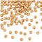 Brass Beads, Hollow, Rondelle, Real 18K Gold Plated, 3.5x3.5mm, Hole: 1.4mm, 100pcs/box