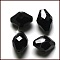 Imitation Austrian Crystal Beads, Grade AAA, K9 Glass, Faceted, Bicone, Black, 8x11mm, Hole: 0.9~1mm