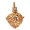 Rack Plating Brass Cage Pendants, Nickel Free, For Chime Ball Pendant Necklaces Making, Heart, Golden, 29x25x20mm, Hole: 5x5mm, inner measure: 17x17mm