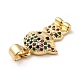 Латунные микро проложить кубического циркония подвески KK-H433-09B-G-3