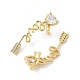 Серьги-гвоздики из циркония EJEW-M077-11G-2