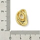 Подвески из латуни с покрытием из прозрачного кубического циркония KK-S378-01G-D-3