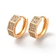 Серьги-кольца из латуни со стразами EJEW-K256-64KCG-1