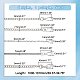 5 шт. 5 стиля цепных ремней для сумок из сплава и железа DIY-WR0003-11-2