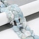 Необработанные грубые нити натурального аквамарина G-B065-C16-2