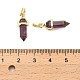 Подвеска с двумя концами из натурального аметиста G-H097-01G-08-3