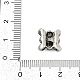 Бусины из сплава и страза FIND-A049-04AS-4
