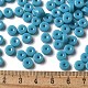 Непрозрачные цветные стеклянные бусины SEED-E001-P3x6mm-06-4
