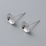 Фурнитура для сережек-гвоздиков из нержавеющей стали 304 STAS-H436-25S-8mm