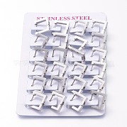 Серьги-кольца Huggie Hoop из нержавеющей стали 304 EJEW-O099-05P