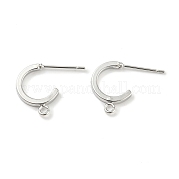 Фурнитура для круглых серег-гвоздиков из латуни KK-L208-16P