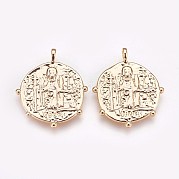 Латунные подвески KK-P157-44G-NF