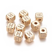 Латунные микро проложить кубического циркония бусы KK-K238-16G-H