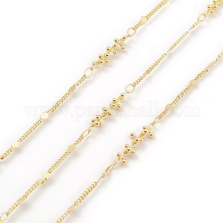 Латунные цепочки с шариками и бисером CHC-M025-50G-1