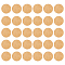 30Pcs Medium Density Fiberboard (MDF) Sheet, for DIY Miniatures Model Display Base Display Pedestals, Flat Round, Flat Round, 5x0.3cm