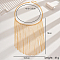 Brass Tassel Necklace for Women, Golden, 18.70 inch(47.5cm)