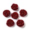 Synthetic Coral Carved Beads, Dyed, Flower, Dark Red, 19x13mm, Hole: 1.3mm