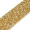 Transparent Glass Beads, 32 Facets, AB Color Plated, Round, Goldenrod, 3.5x3mm, Hole: 1mm, about 163~166pcs/strand, 50~51cm