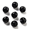 Acrylic Beads, Round, Top Drilled, Black, 9x9x10mm, Hole: 2mm, 926pc/500g