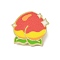 Fruit Enamel Pin, Painting Golden Alloy Lapel Pins for Backpack Clothes, Peach, 24x25.5mm