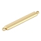 Ion Plating(IP) 304 Stainless Steel Connector Charms, Manual Polishing, Rectangle Links, Real 18K Gold Plated, 5x36.5x2mm, Hole: 1.8mm