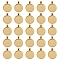 Alloy Pendant Cabochon Settings, Plain Edge Bezel Cups, DIY Findings for Jewelry Making, Golden, Tray: 24.5mm, 37x28x6.5mm, Hole: 6x4mm