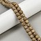 Natural Rudraksha Bodhi Seed Beads Strand, Mala Prayer Beads, Buddha Beads, Rondelle, Dark Khaki, 9x8mm, Hole: 1mm, about 120pcs/strand, 38.98''(99cm)