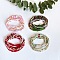 4Pcs 4 Colors Boho Adjustable Glass Seed Beaded Waist Chains Set for Women, Mixed Color, 1300mm, 1pc/color
