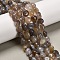 Natural Grey Agate Beads Strands, Nuggets, Tumbled Stone, 7.5~14.5x7.5~12x5.5~8.5mm, Hole: 0.8mm, about 37~39pcs/strand, 15.75''(40cm)