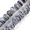 Handmade Lampwork Beads Strands, Faceted, Rondelle, Dark Gray, 10x7.5mm, Hole: 1.6mm, about 60pcs/strand, 17.72''(45cm)
