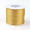 Korean Flat Elastic Crystal String, Elastic Beading Thread, for Stretch Bracelet Making, Gold, 0.5mm, about 546.8 yards(500m)/roll