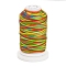 Waxed Polyester Cord, Flat, Colorful, 1mm, about 76.55 yards(70m)/roll