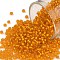 TOHO Round Seed Beads, Japanese Seed Beads, (30F) Light Hyacinth Orange Silver Lined Matte, 11/0, 2.2mm, Hole: 0.8mm, about 5555pcs/50g