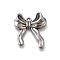 304 Stainless Steel Pendants, Bowknot Charm, Anti-Tarnish, Stainless Steel Color, 19.5x17.5x4.5mm, Hole: 1mm