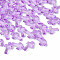 Transparent Acrylic Pendants, Faceted, Cross, Blue Violet, 16x10x4.5mm, Hole: 1.5mm, about 1455pcs/500g