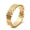 Vertical Stripes Hollow 304 Stainless Steel Bangles for Wmen, Golden, 3/4 inch(1.8cm), Inner Diameter: 2x2-3/8 inch(5x6cm)