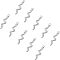 304 Stainless Steel Pendants, Snake, Stainless Steel Color, 28x6x1.5mm, Hole: 2mm, 10pcs/box