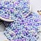 Macaron Color Opaque Frosted Glass Seed Beads, Peanut, Colorful, 6x3x3mm, Hole: 1.2mm, about 4000pcs/pound