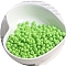 Macaron Baking Paint Glass Seed Beads, Fringe Teardrop Beads, Pale Green, 5mm, 10g/Set
